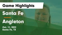 Santa Fe  vs Angleton  Game Highlights - Oct. 11, 2022