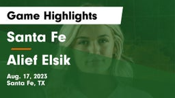 Santa Fe  vs Alief Elsik  Game Highlights - Aug. 17, 2023