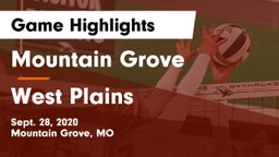 Mountain Grove  vs West Plains  Game Highlights - Sept. 28, 2020