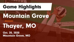 Mountain Grove  vs Thayer, MO Game Highlights - Oct. 20, 2020