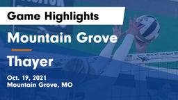 Mountain Grove  vs Thayer Game Highlights - Oct. 19, 2021