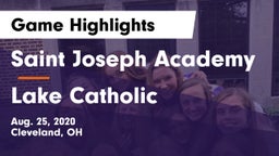 Saint Joseph Academy vs Lake Catholic  Game Highlights - Aug. 25, 2020