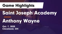 Saint Joseph Academy vs Anthony Wayne  Game Highlights - Oct. 7, 2020