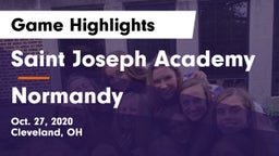 Saint Joseph Academy vs Normandy  Game Highlights - Oct. 27, 2020
