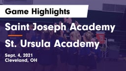 Saint Joseph Academy vs St. Ursula Academy  Game Highlights - Sept. 4, 2021