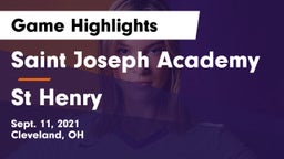 Saint Joseph Academy vs St Henry Game Highlights - Sept. 11, 2021