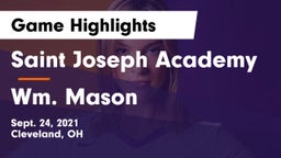 Saint Joseph Academy vs Wm. Mason  Game Highlights - Sept. 24, 2021