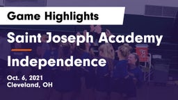 Saint Joseph Academy vs Independence  Game Highlights - Oct. 6, 2021