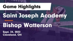 Saint Joseph Academy vs Bishop Watterson Game Highlights - Sept. 24, 2022