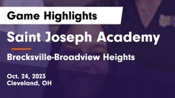 Saint Joseph Academy vs Brecksville-Broadview Heights  Game Highlights - Oct. 24, 2023