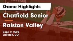 Chatfield Senior  vs Ralston Valley  Game Highlights - Sept. 2, 2022