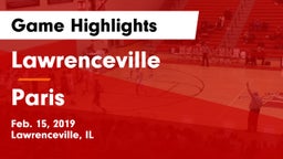 Lawrenceville  vs Paris  Game Highlights - Feb. 15, 2019