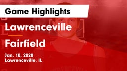 Lawrenceville  vs Fairfield  Game Highlights - Jan. 10, 2020
