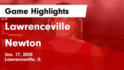 Lawrenceville  vs Newton  Game Highlights - Jan. 17, 2020