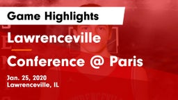 Lawrenceville  vs Conference @ Paris Game Highlights - Jan. 25, 2020