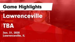 Lawrenceville  vs TBA Game Highlights - Jan. 31, 2020