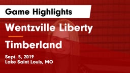 Wentzville Liberty  vs Timberland  Game Highlights - Sept. 5, 2019