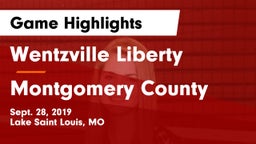 Wentzville Liberty  vs Montgomery County  Game Highlights - Sept. 28, 2019