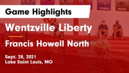 Wentzville Liberty  vs Francis Howell North  Game Highlights - Sept. 28, 2021
