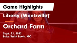 Liberty (Wentzville)  vs Orchard Farm  Game Highlights - Sept. 21, 2022