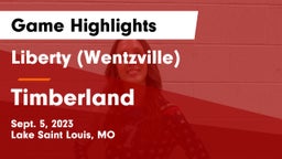 Liberty (Wentzville)  vs Timberland  Game Highlights - Sept. 5, 2023