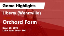Liberty (Wentzville)  vs Orchard Farm  Game Highlights - Sept. 20, 2023