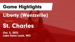 Liberty (Wentzville)  vs St. Charles  Game Highlights - Oct. 5, 2023