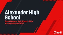 South Webster volleyball highlights Alexander High School