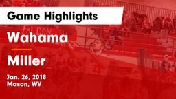 Wahama  vs Miller Game Highlights - Jan. 26, 2018