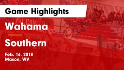 Wahama  vs Southern Game Highlights - Feb. 16, 2018