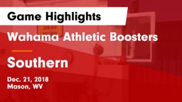 Wahama Athletic Boosters vs Southern Game Highlights - Dec. 21, 2018