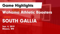 Wahama Athletic Boosters vs SOUTH GALLIA  Game Highlights - Jan. 4, 2019
