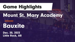 Mount St. Mary Academy vs Bauxite  Game Highlights - Dec. 20, 2023