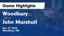 Woodbury  vs John Marshall  Game Highlights - Dec. 27, 2018