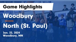Woodbury  vs North (St. Paul)  Game Highlights - Jan. 22, 2024