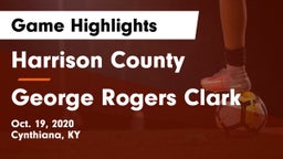 Harrison County  vs George Rogers Clark  Game Highlights - Oct. 19, 2020