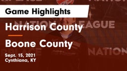 Harrison County  vs Boone County Game Highlights - Sept. 15, 2021