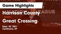 Harrison County  vs Great Crossing  Game Highlights - Sept. 28, 2021