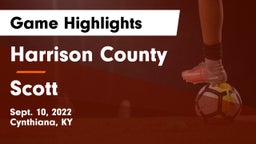 Harrison County  vs Scott  Game Highlights - Sept. 10, 2022