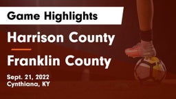 Harrison County  vs Franklin County  Game Highlights - Sept. 21, 2022