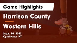 Harrison County  vs Western Hills  Game Highlights - Sept. 26, 2022