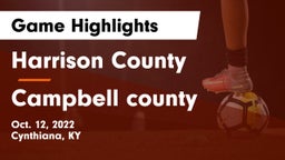 Harrison County  vs Campbell county Game Highlights - Oct. 12, 2022