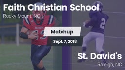 Matchup: Faith Christian Scho vs. St. David's  2018