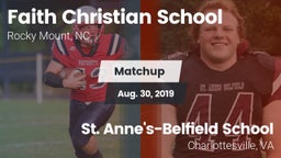 Matchup: Faith Christian Scho vs. St. Anne's-Belfield School 2019