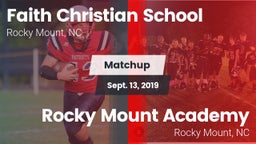 Matchup: Faith Christian Scho vs. Rocky Mount Academy  2019