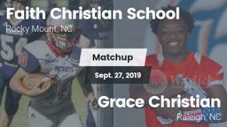 Matchup: Faith Christian Scho vs. Grace Christian  2019