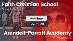 Matchup: Faith Christian Scho vs. Arendell-Parrott Academy  2019