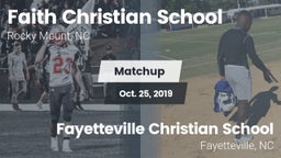 Matchup: Faith Christian Scho vs. Fayetteville Christian School 2019