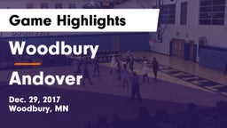 Woodbury  vs Andover  Game Highlights - Dec. 29, 2017