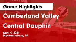 Cumberland Valley  vs Central Dauphin  Game Highlights - April 4, 2024
